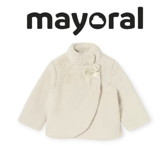 Mayoral Baby Faux Fur Coat 24M NWT Chic Warm - Picture 1 of 13